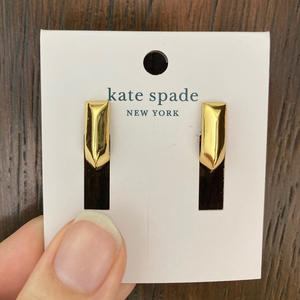 Kate Spade New York Raise the Bar Gold Ear Rings